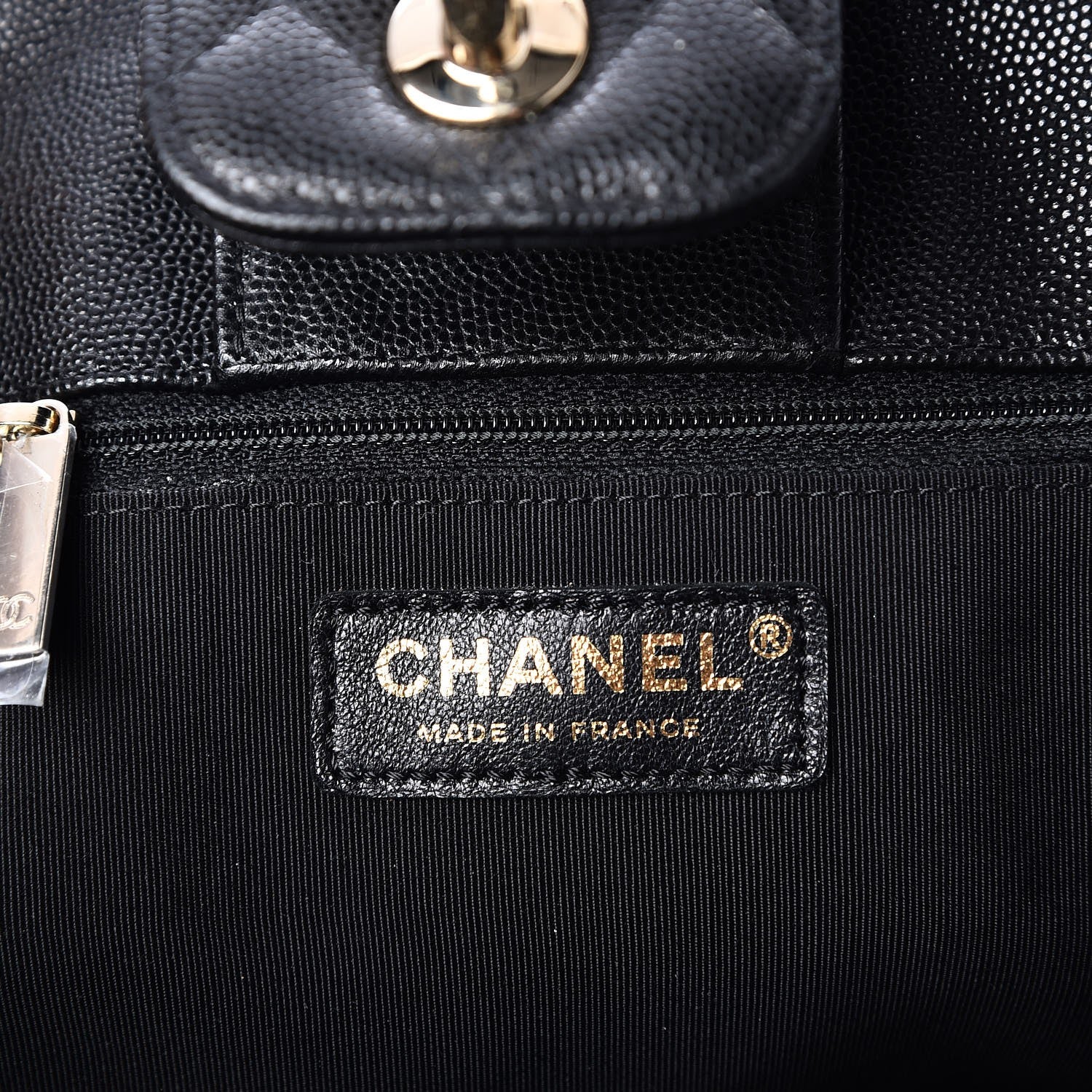 Chanel Caviar Quilted Large Shopping Tote Black 6 of 8