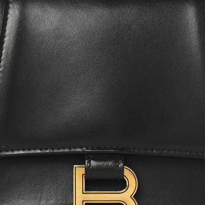 Balenciaga Shiny Box Calfskin Small Hourglass Top Handle Bag Black 7 of 10