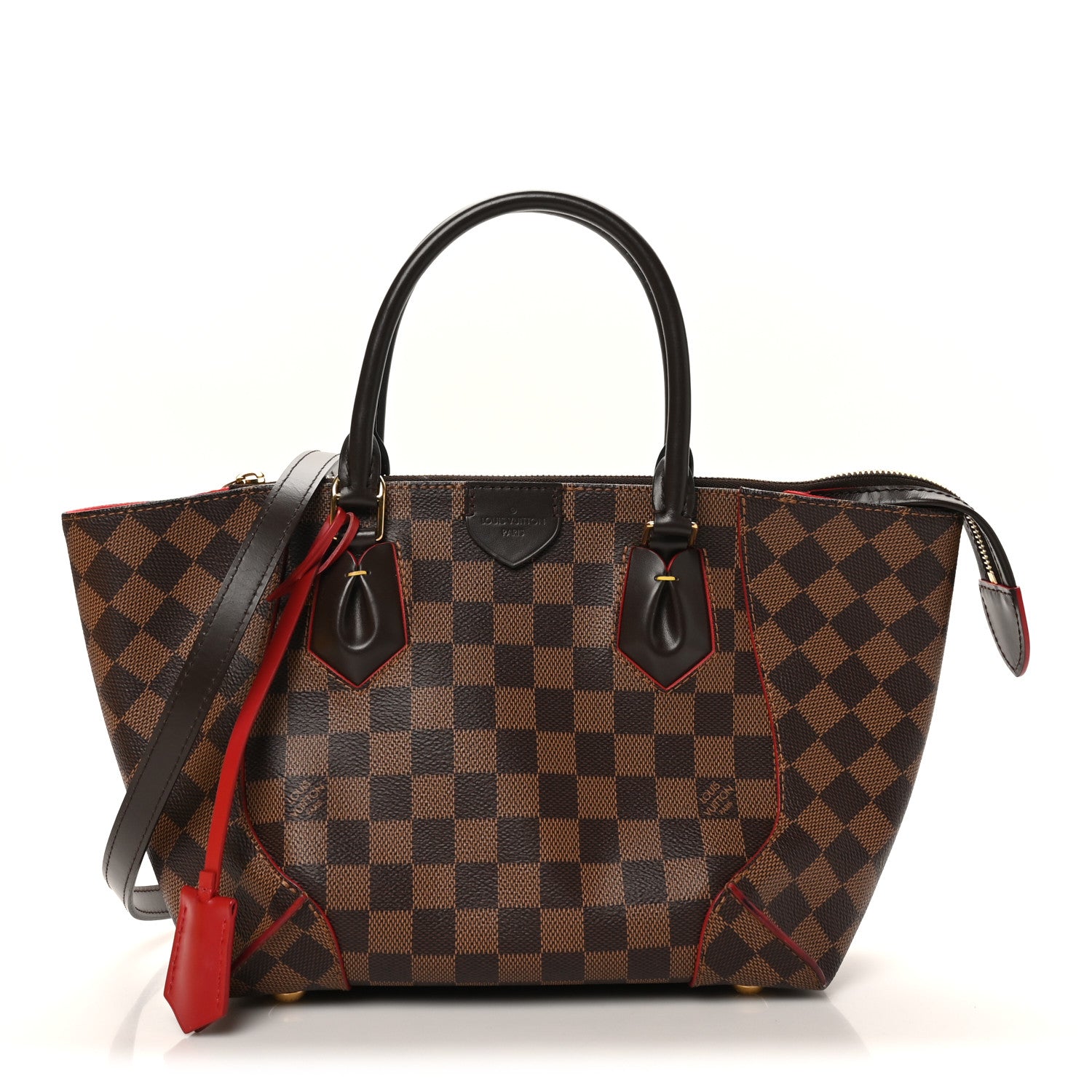 Louis Vuitton Damier Ebene Caissa Tote PM Cherry 1 of 10