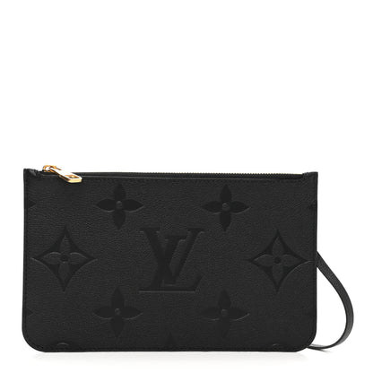 Louis Vuitton Empreinte Monogram Giant Neverfull MM Pochette Black 1 of 7