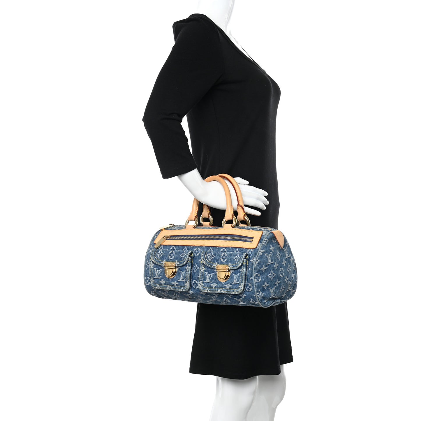 Monogram Denim Neo Speedy Blue