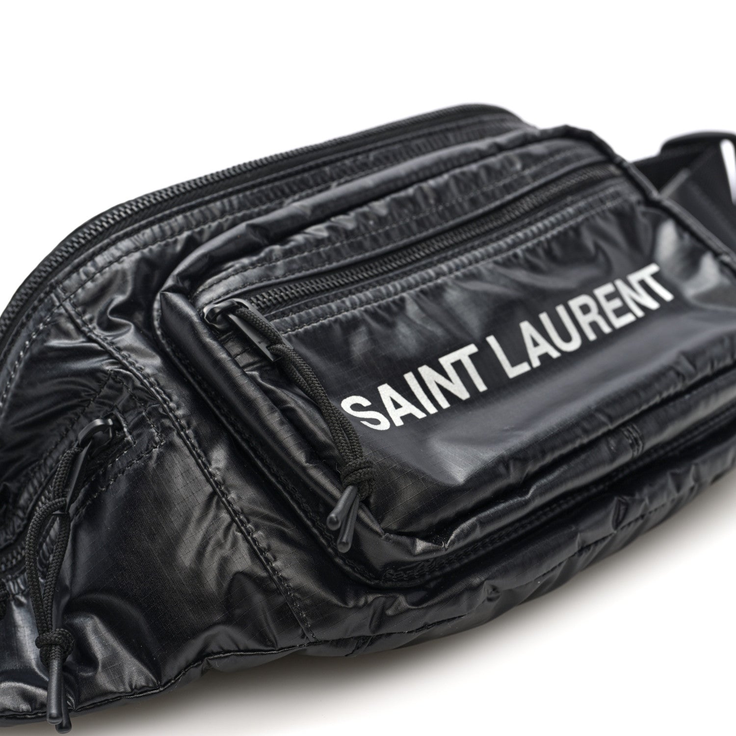 Saint Laurent Nylon Logo Nuxx Body Belt Bag Black 8 of 9