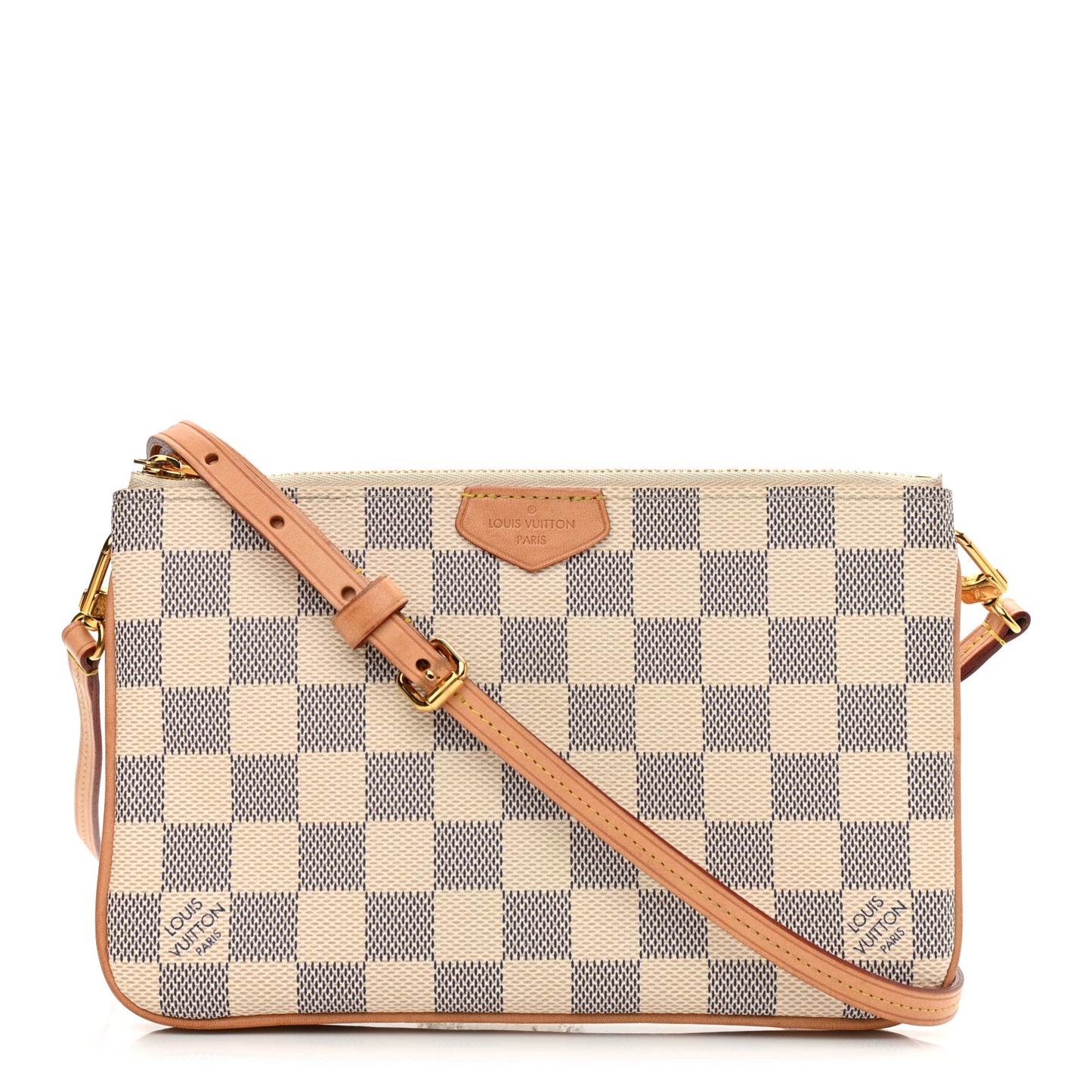 Damier Azur Double Zip Pochette