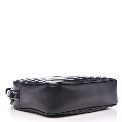 Saint Laurent Calfskin Matelasse Monogram Lou Camera Bag Black 4 of 10