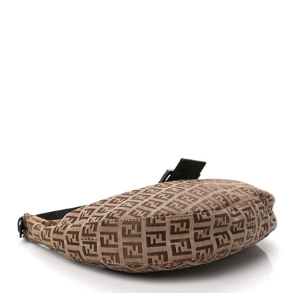 Fendi Zucchino Half Moon Baguette Brown 4 of 8