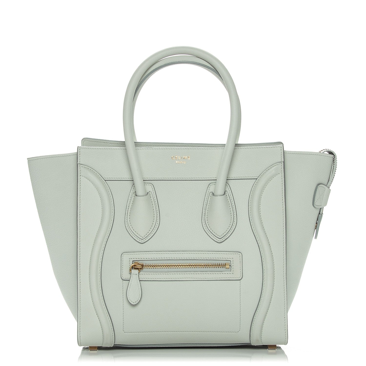 Celine Drummed Calfskin Micro Luggage Jade 1 of 6