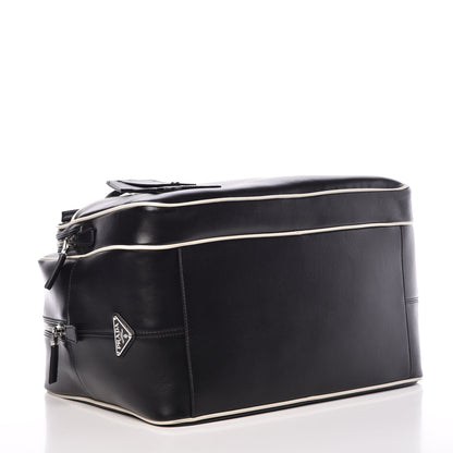 Prada Vitello Bicolor Bowler Black Talco 4 of 10