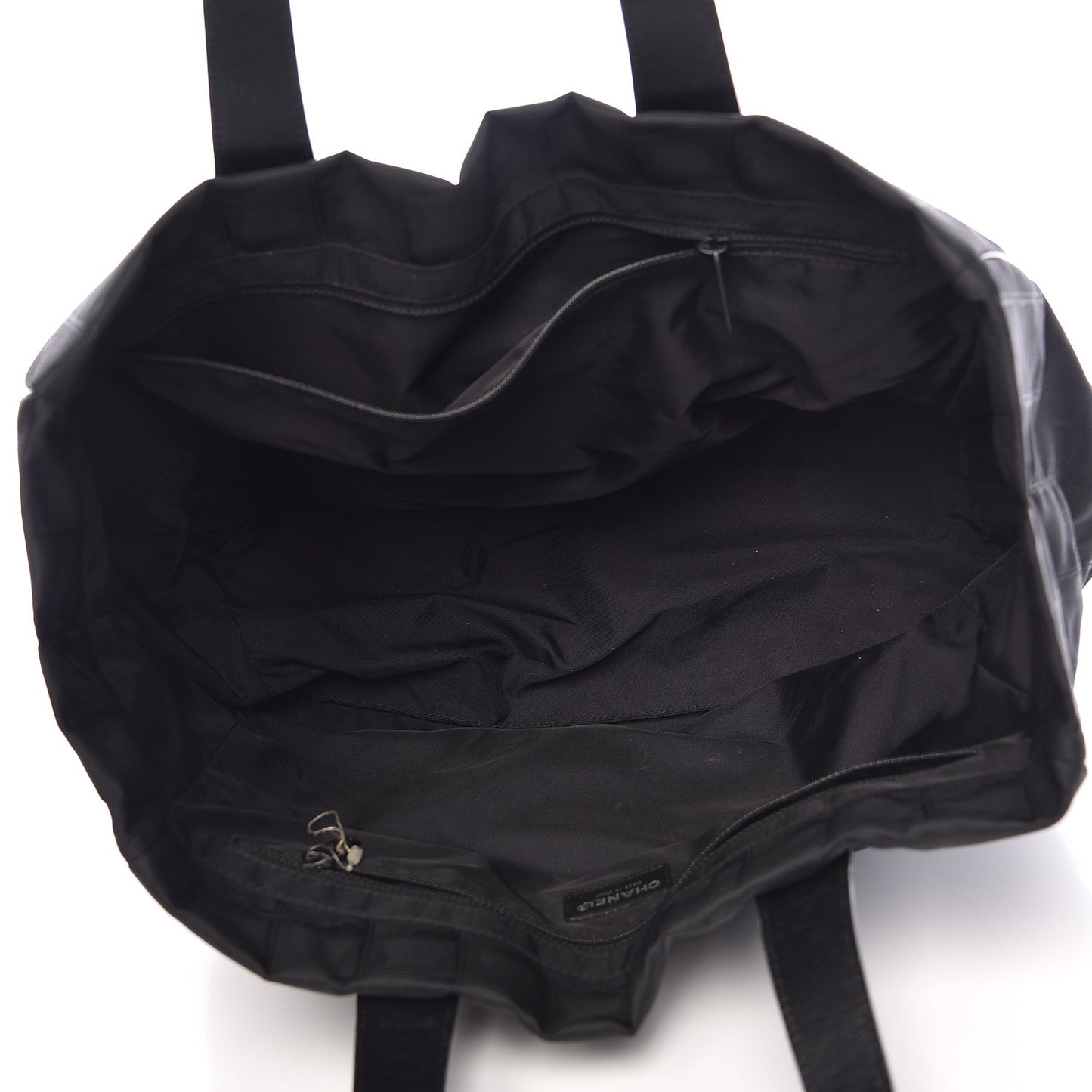 Nylon Large Travel Tote Black