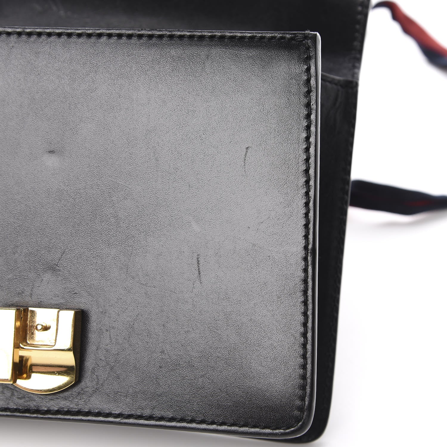 Gucci Calfskin Mini Sylvie Chain Shoulder Bag Black 18 of 21