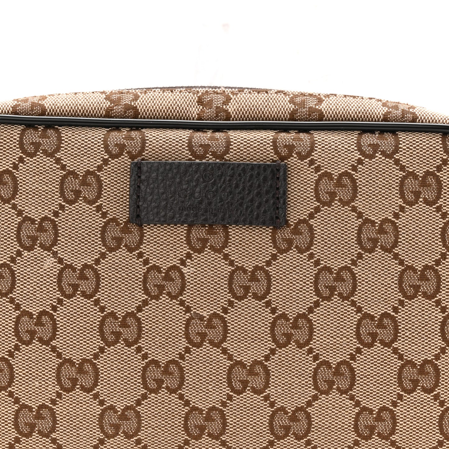 Monogram Dollar Calfskin Belt Bag Beige Ebony Testa di Moro Marrone Scuro