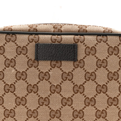 Gucci Monogram Dollar Calfskin Belt Bag Beige Ebony Testa di Moro Marrone Scuro 8 of 10