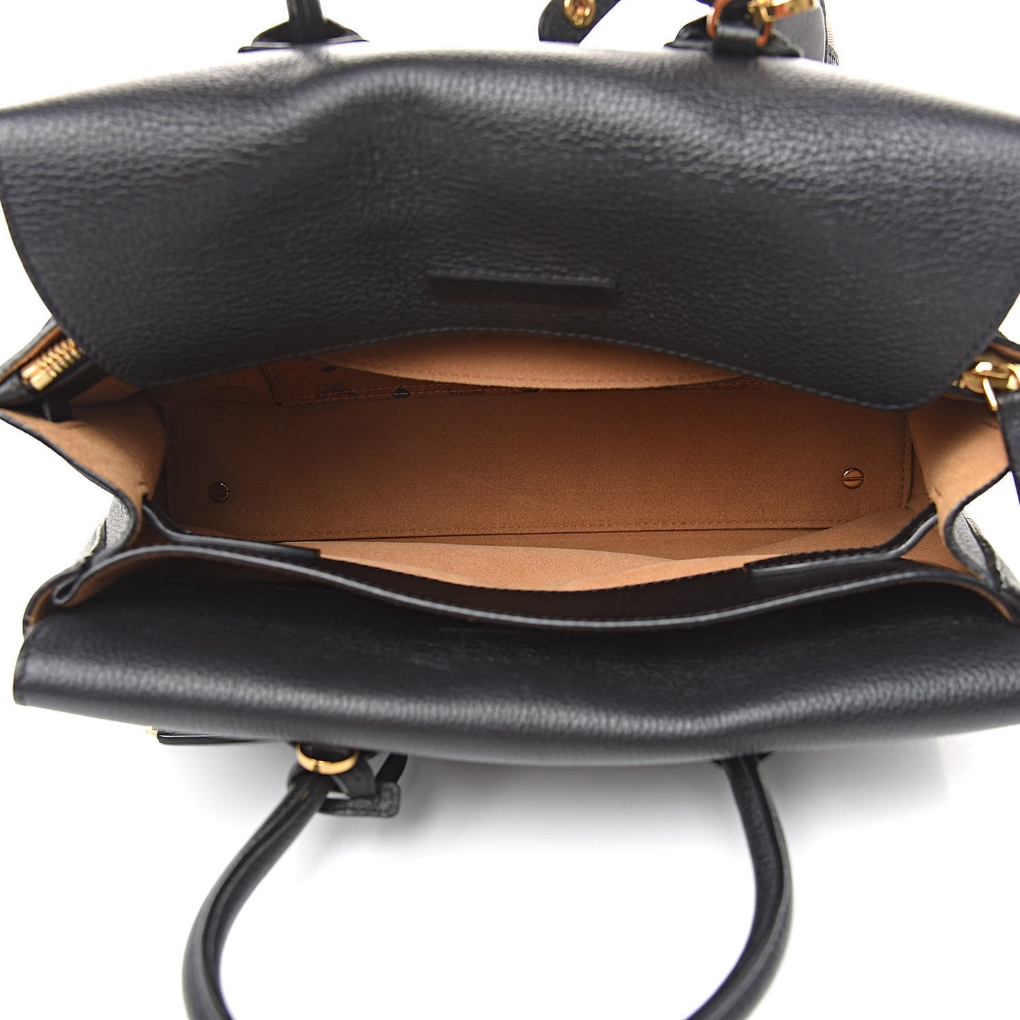 Grained Calfskin Medium Milla Tote Black