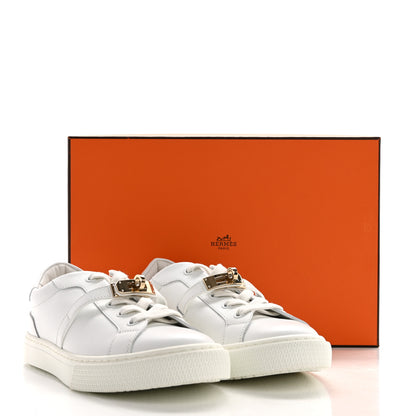 Hermes Calfskin Day Sneakers 38 White 9 of 9