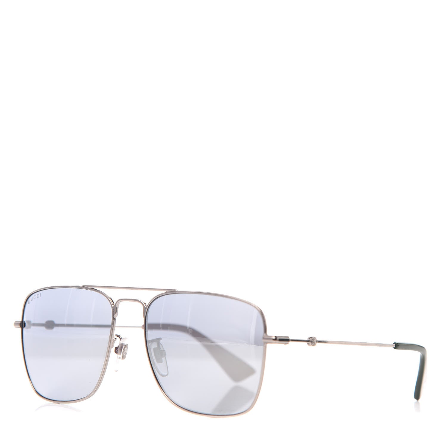 Gucci Squared Aviator Sunglasses GG0108S Black 1 of 7