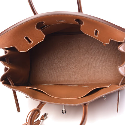 Hermes Natural Barenia Faubourg Birkin 35 Fauve 7 of 46