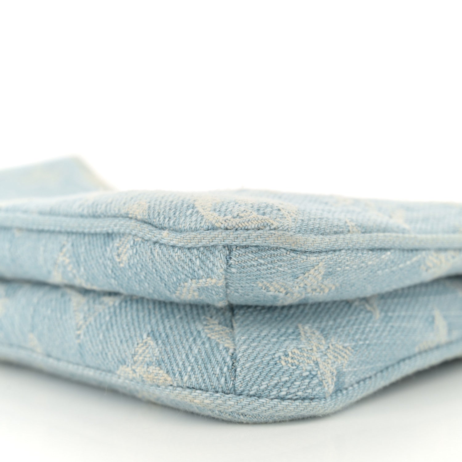 Louis Vuitton Monogram Denim Liv Pochette Sky Blue 9 of 10