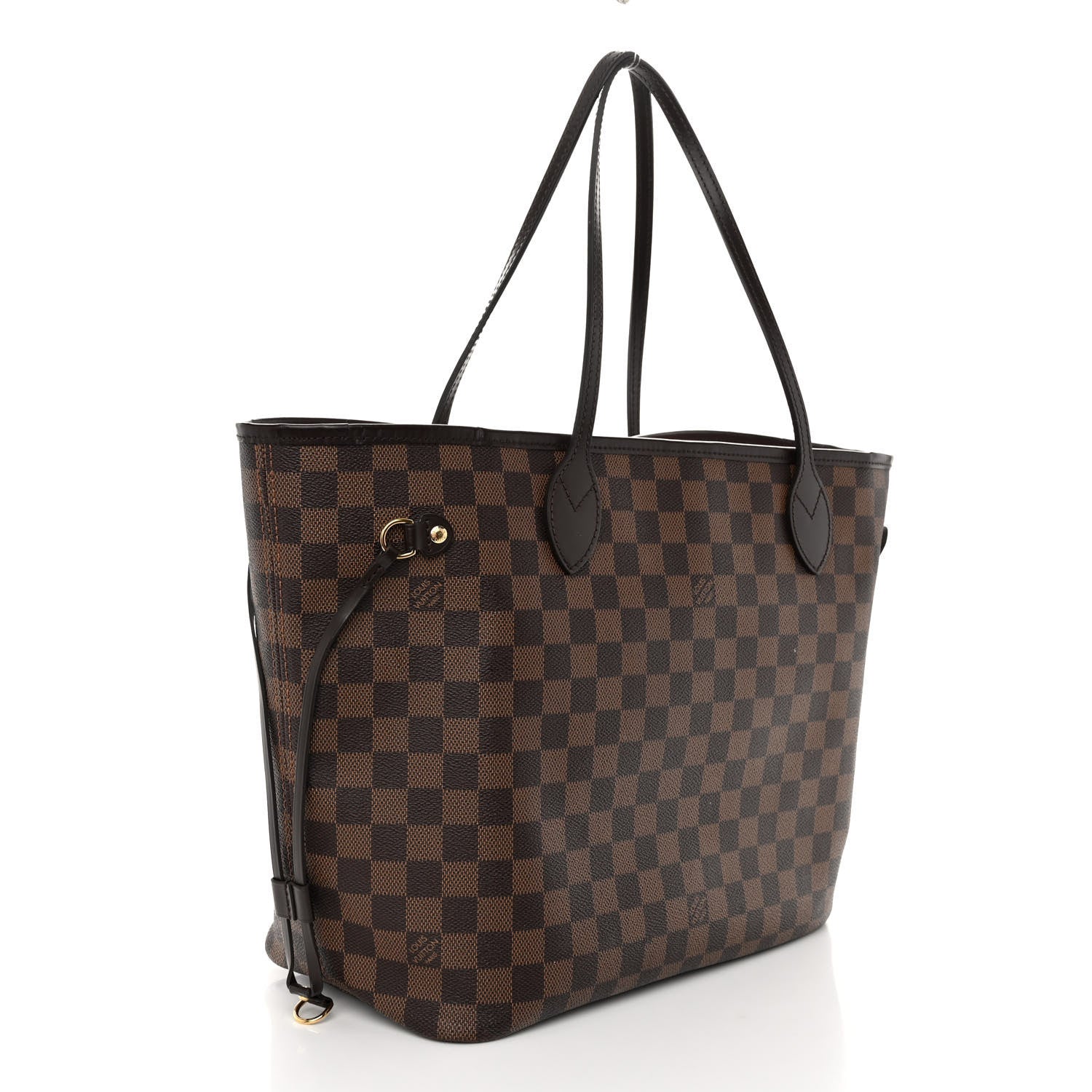 Louis Vuitton Damier Ebene Neo Neverfull MM Rose Ballerine 4 of 12