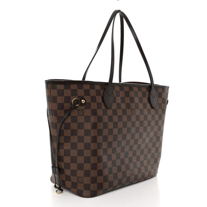 Louis Vuitton Damier Ebene Neo Neverfull MM Rose Ballerine 4 of 12