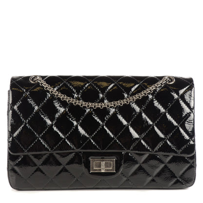 Chanel Distressed Patent 2.55 Reissue 227 Black 1 of 8