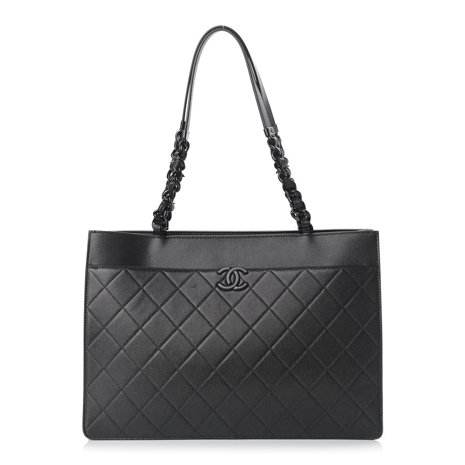 Chanel Caviar Quilted My Everything Large Shopping Tote Black 1 of 11