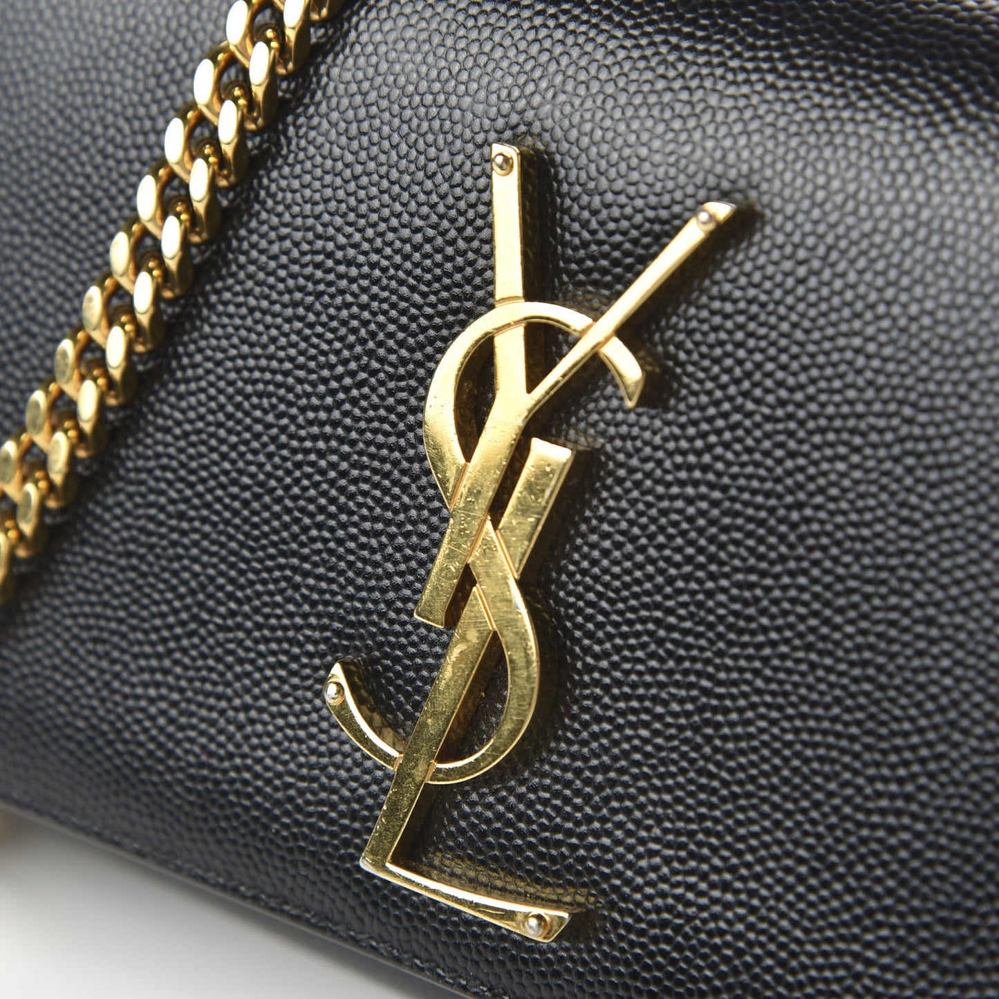 Grain De Poudre Small Monogram Kate Satchel Black