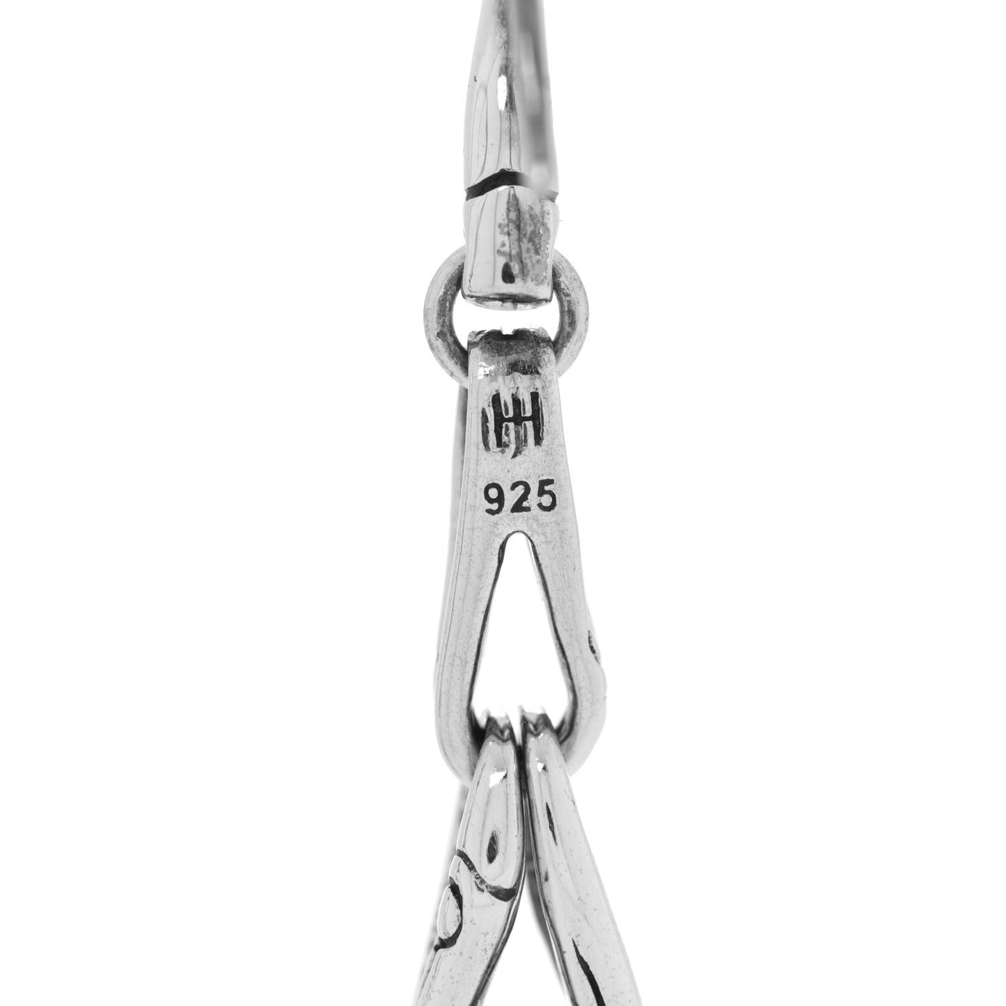 Sterling Silver Bamboo Linear Drop Earrings