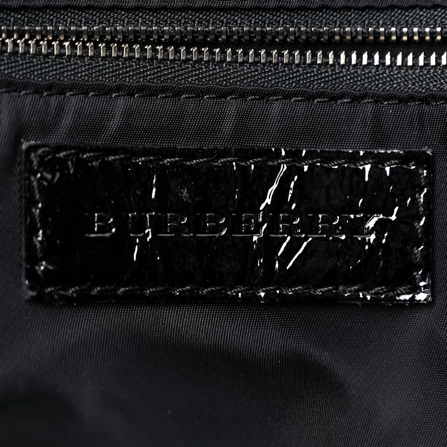 Burberry Nylon Beat Check Victoria Tote Black 6 of 16