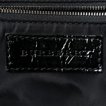 Burberry Nylon Beat Check Victoria Tote Black 6 of 16