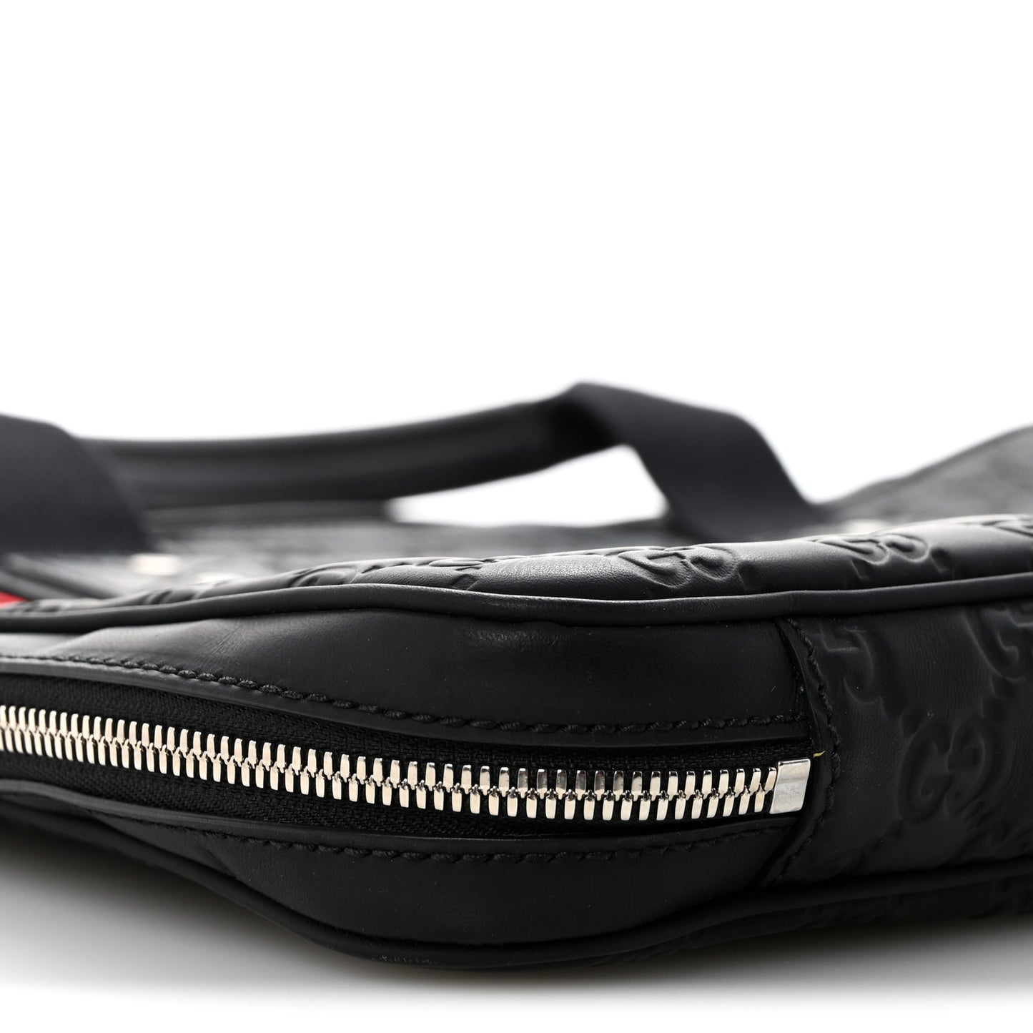 Rubber Guccissima Laptop Briefcase Black
