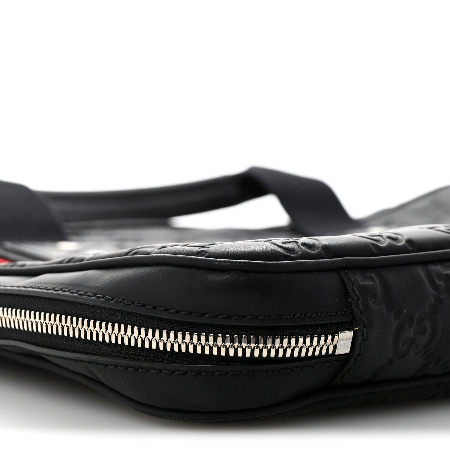 Gucci Rubber Guccissima Laptop Briefcase Black 9 of 13