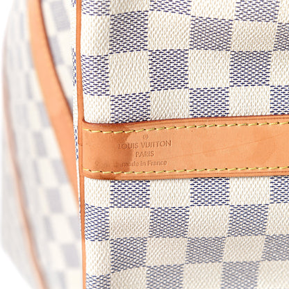Louis Vuitton Damier Azur Keepall Bandouliere 55 5 of 16