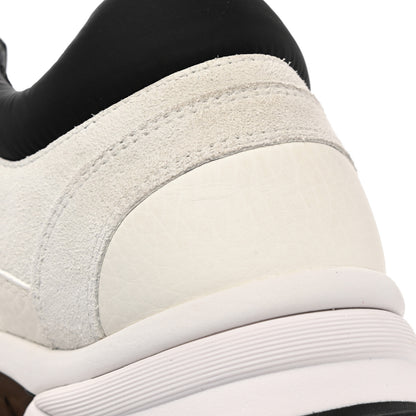 Chanel Mesh Suede Calfskin Grained Calfskin Womens CC Sneakers 39 White Black 6 of 8