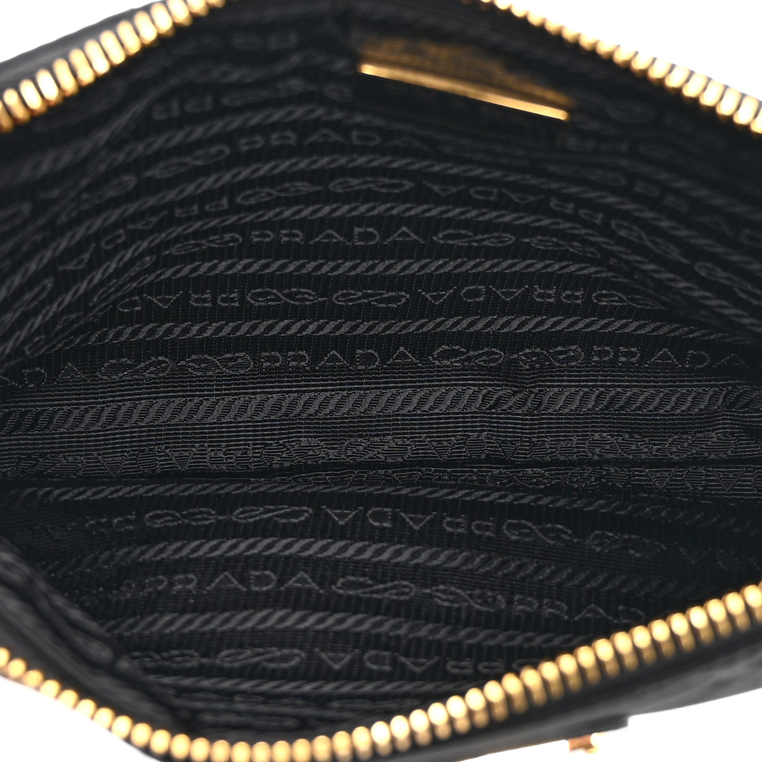 Prada Re-Nylon Tessuto Impuntu Quilted Re-Edition 1995 Chaine Pouch Black 8 of 19