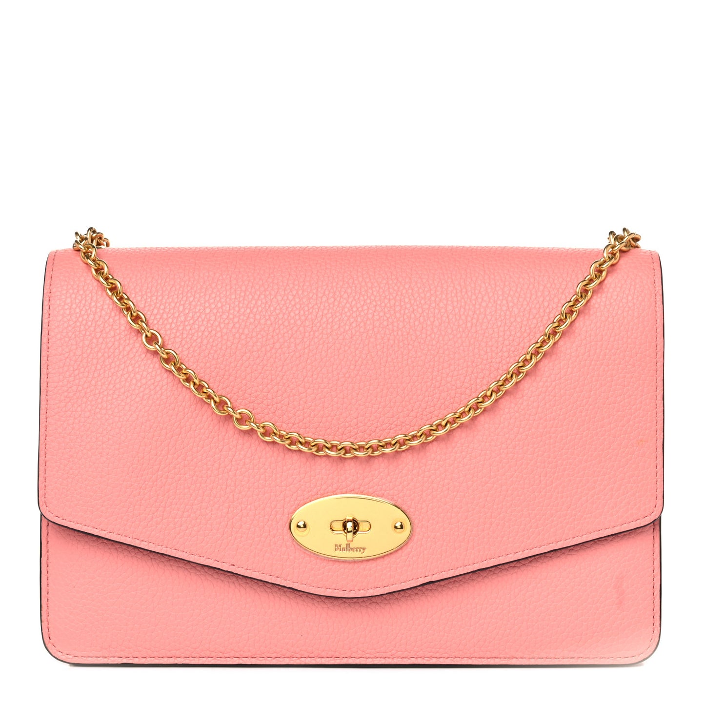 Classic Grain Calfskin Medium Darley Macaroon Pink