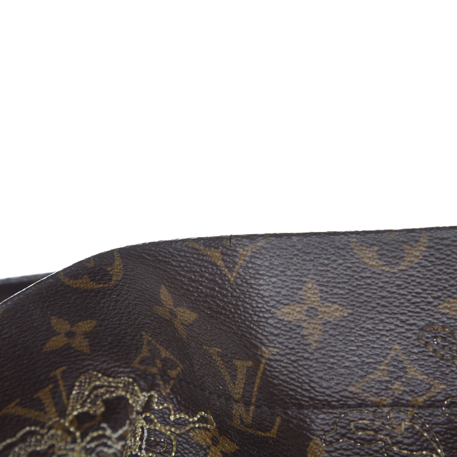 Louis Vuitton Monogram Dentelle Fersen Gold 11 of 18