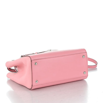 Fendi Vitello Elite Flamingo Mink Monster Charm Petite 2Jours Tote Pink Multicolor 4 of 8