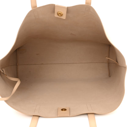 Saint Laurent Calfskin Large Shopping Tote Dark Beige 6 of 18