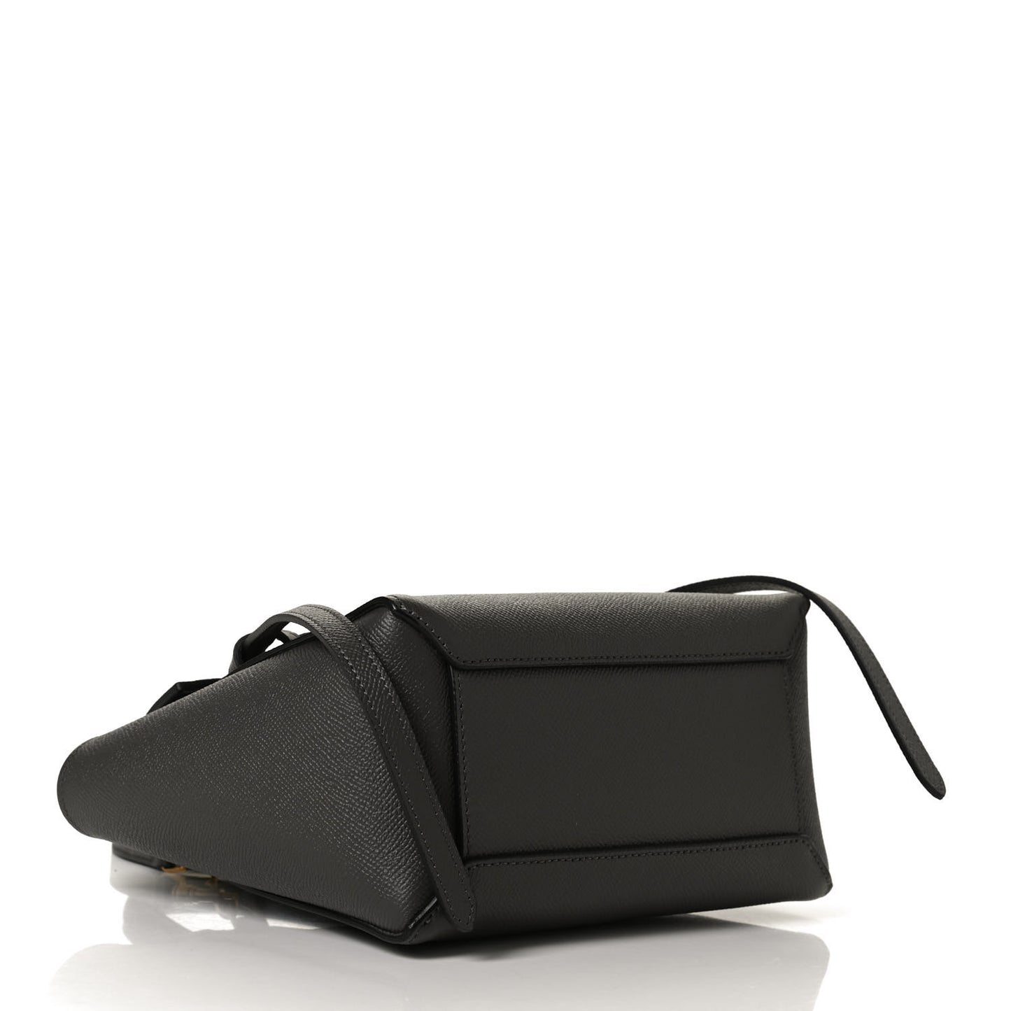 Grained Calfskin Nano Belt Bag Grey