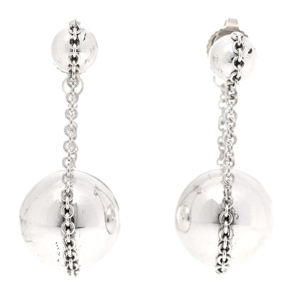 Tiffany Sterling Silver HardWear Double Drop Earrings 1 of 6