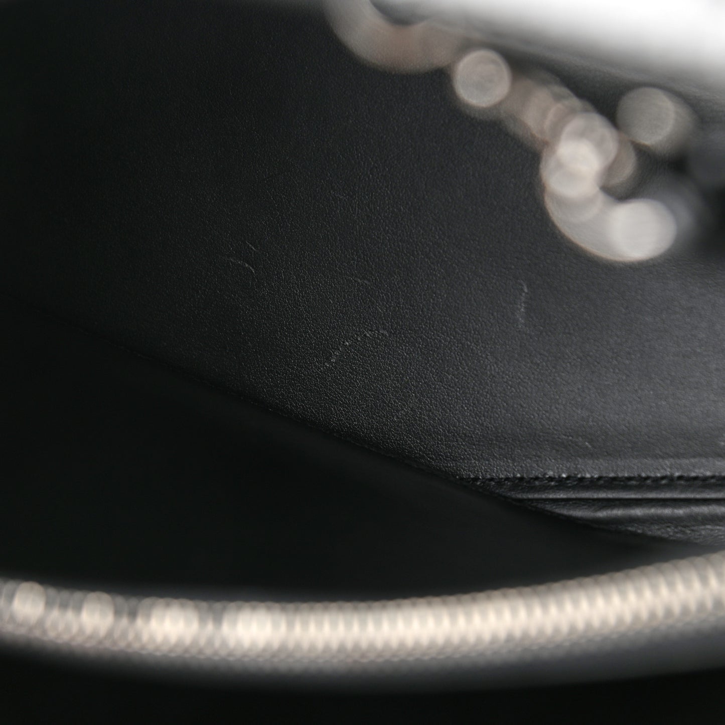 Calfskin Crocodile Embossed Small Sac de Jour Black