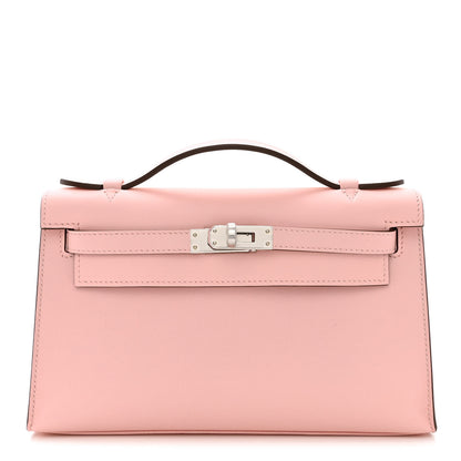 Hermes Swift Kelly Pochette Clutch Rose Sakura 1 of 11