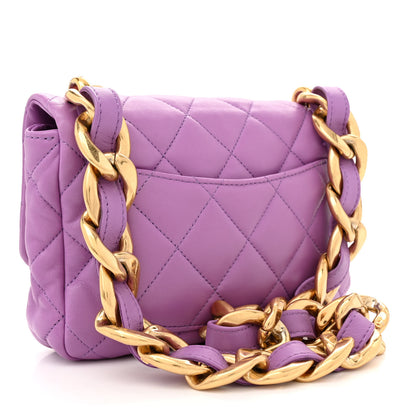 Chanel Lambskin Quilted Small CC Funky Town Flap Purple 3 of 11