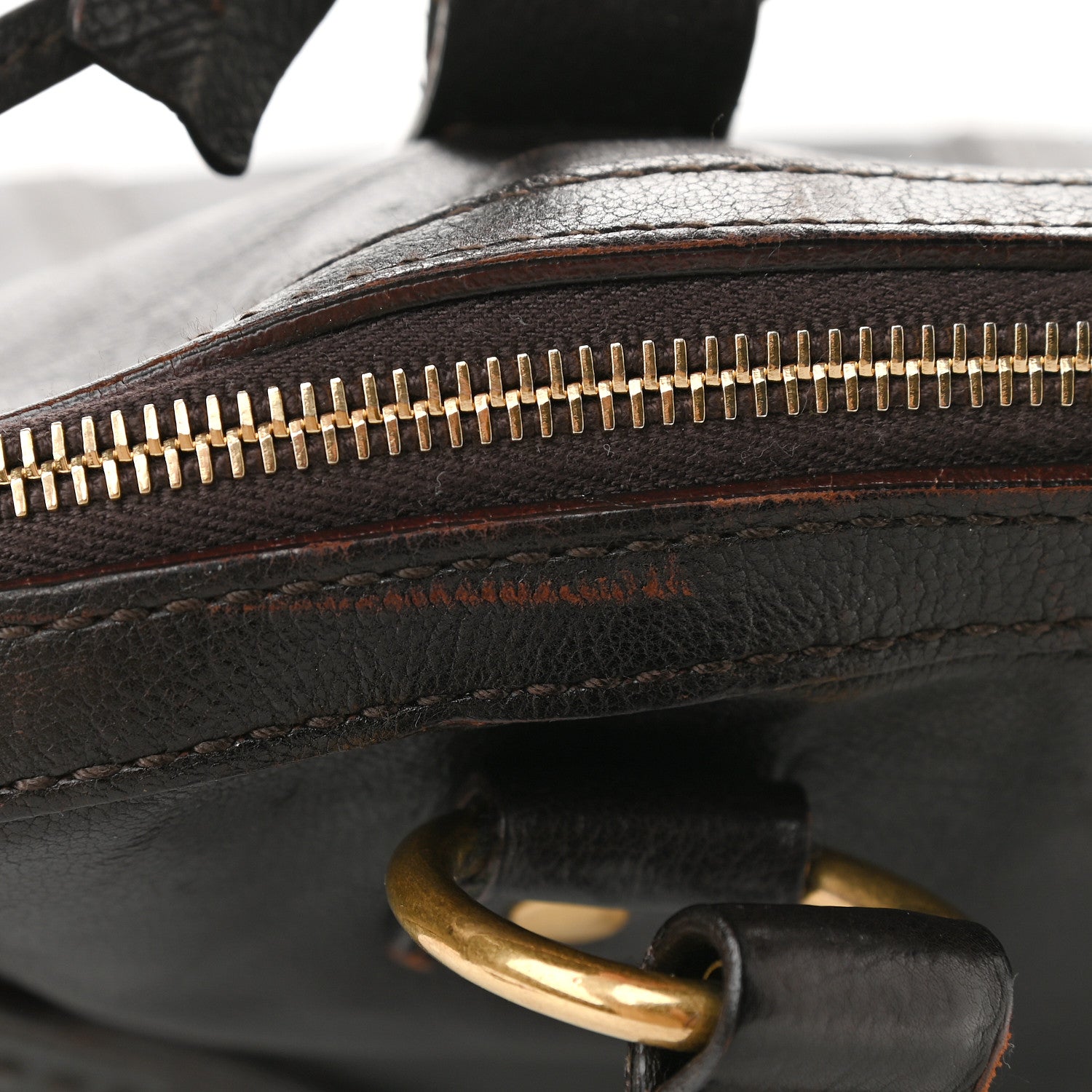 Saint Laurent Calfskin Oversized Muse Brown 11 of 16