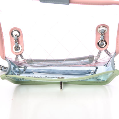 Chanel Lambskin PVC Quilted Mini Coco Splash Flap Blue Green 5 of 9