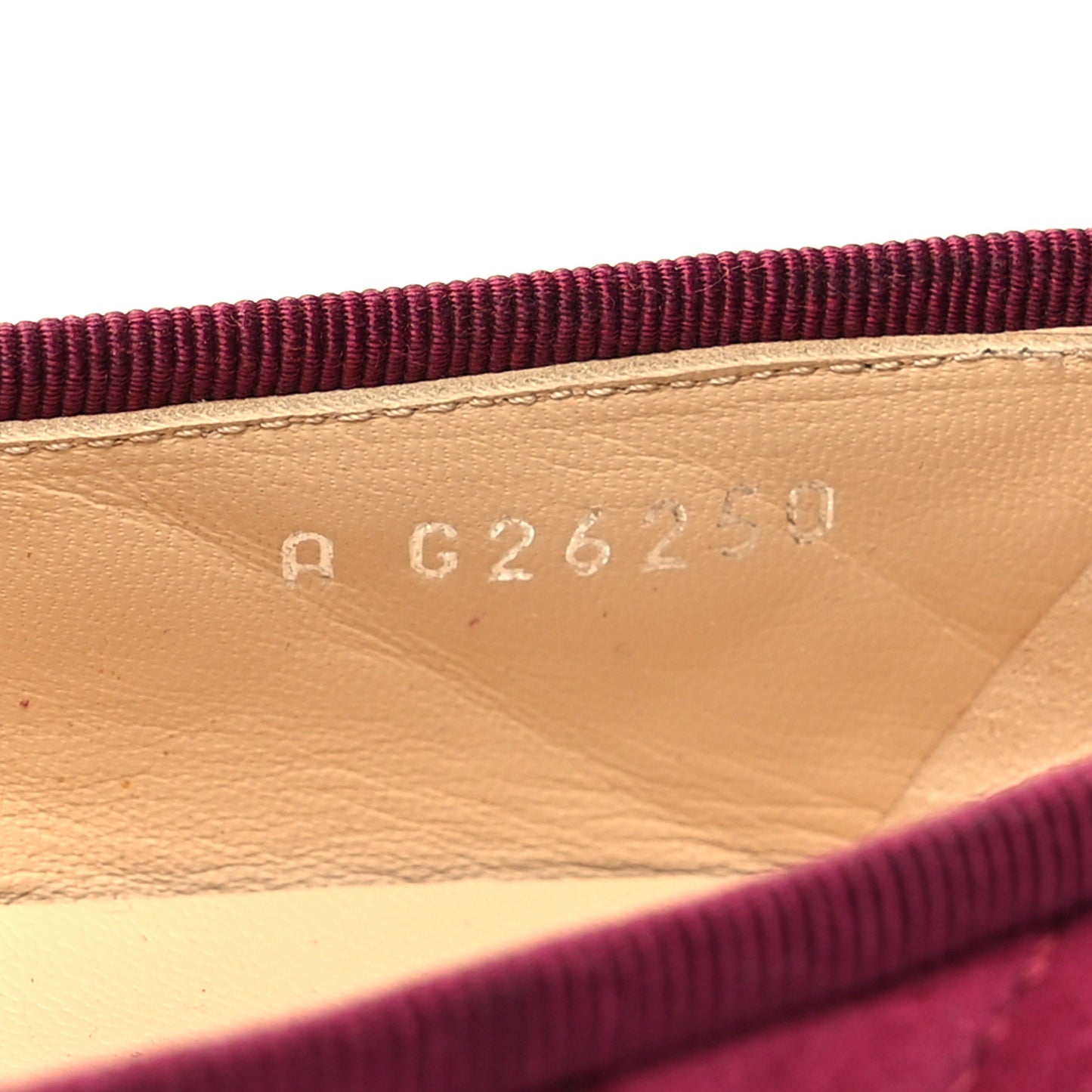 Suede Calfskin Quilted Cap Toe CC Ballerina Flats 39.5 Dark Pink