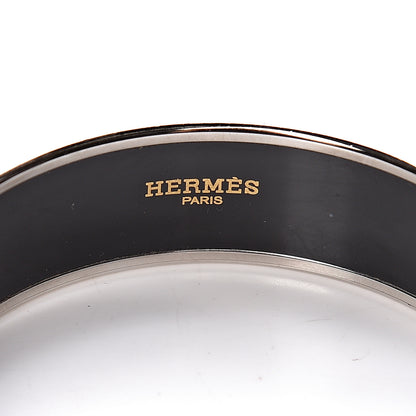 Hermes Enamel Printed Wide Grand Fonds Bracelet 65 5 of 5