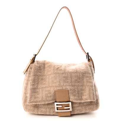 Fendi Wool Zucca Mama Baguette Beige 1 of 9