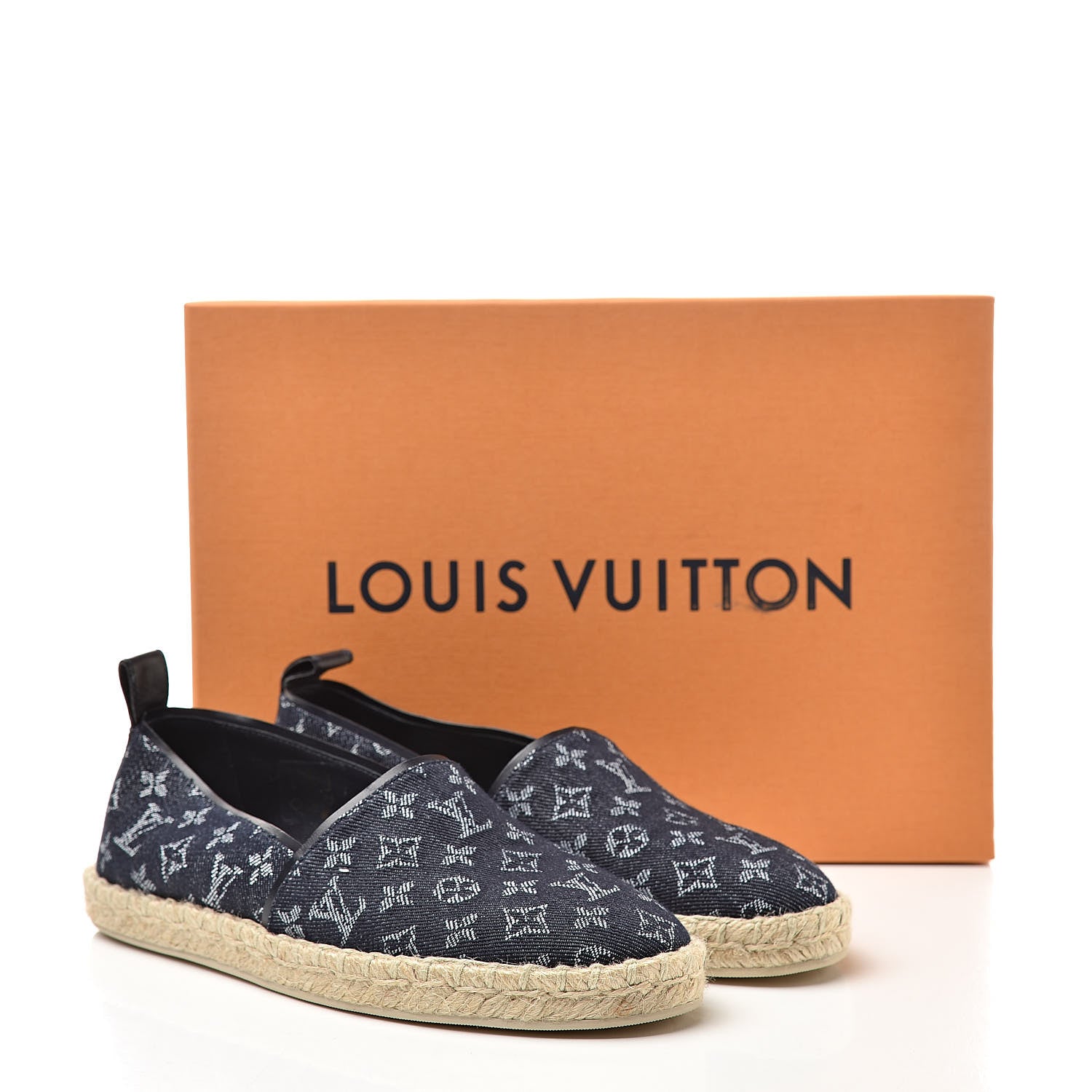 Louis Vuitton Monogram Denim Waterfall Espadrille 36.5 Marine 10 of 10
