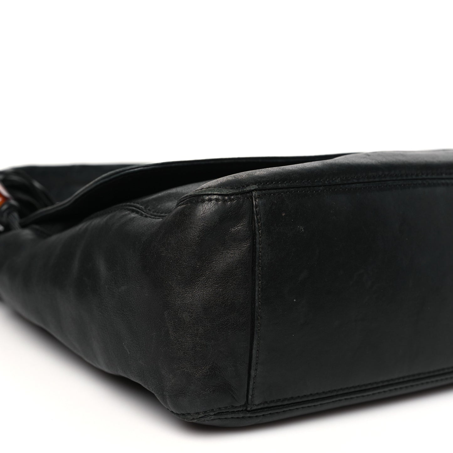 Lambskin CC Tassel Shoulder Flap Bag Black