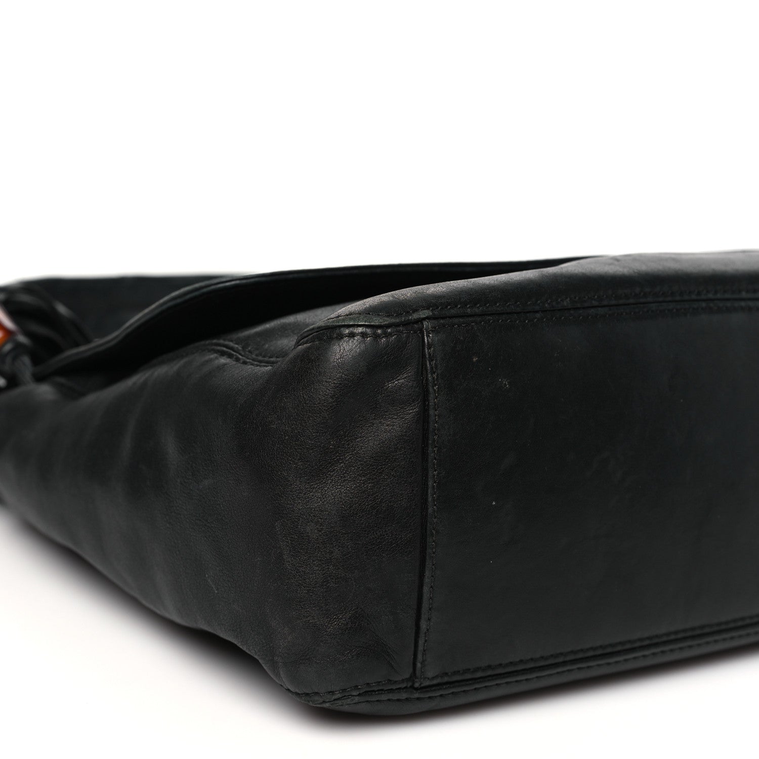 Chanel Lambskin CC Tassel Shoulder Flap Bag Black 9 of 12